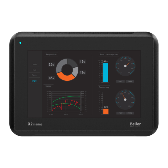 Beijer Electronics X2 marine 7 - B2 HB Installation Manual