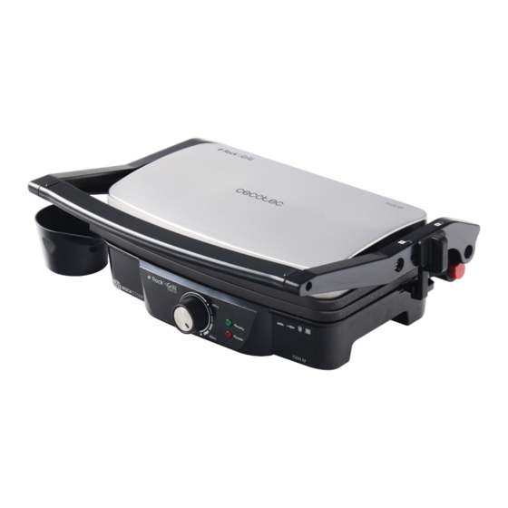 cecotec Rock'nGrill 1500 W Instruction Manual