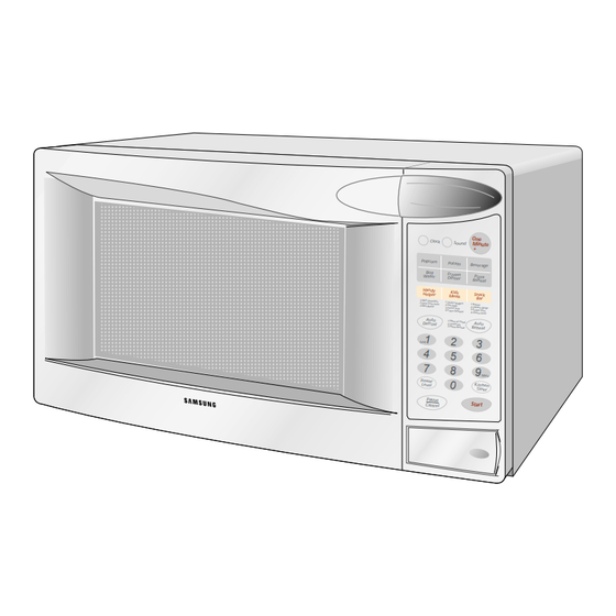 User Manuals: Samsung MW1020BA Microwave Plate