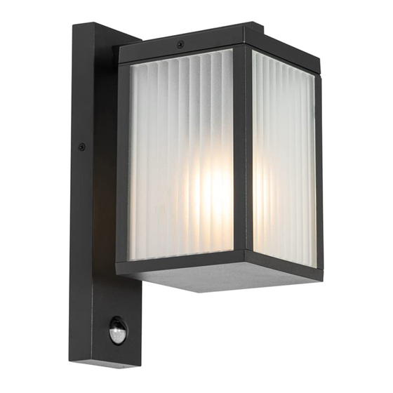 Qazqa Charlois WL Black Lux Instruction Manual