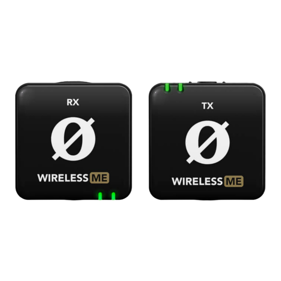 RODE Microphones Wireless ME User Manual