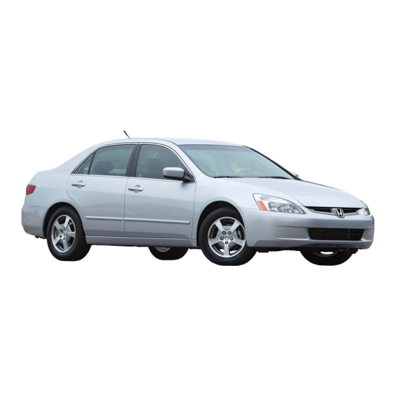 Honda 2005 Accord 4dr Owner's Manual