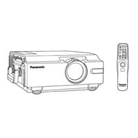 Panasonic PTL557U - LCD PROJECTOR Operating Instructions Manual