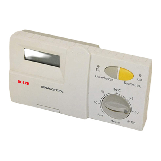 Bosch TR 200 Thermostat Manuals