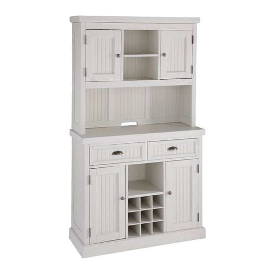 Home Styles Nantucket Hutch Quick Start Manual