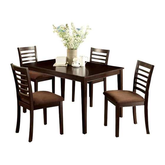 Furniture of America CM3001T-5PK Manuals