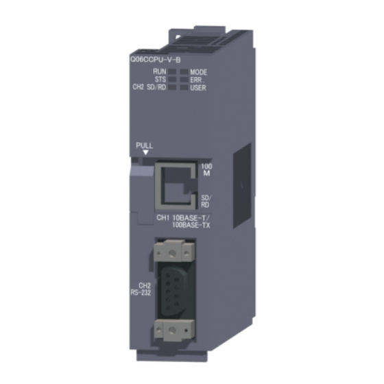 Mitsubishi MELSEC-Q Q06CCPU-V-B Manuals