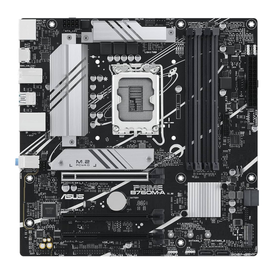 Asus PRIME B760M-A Quick Start Manual