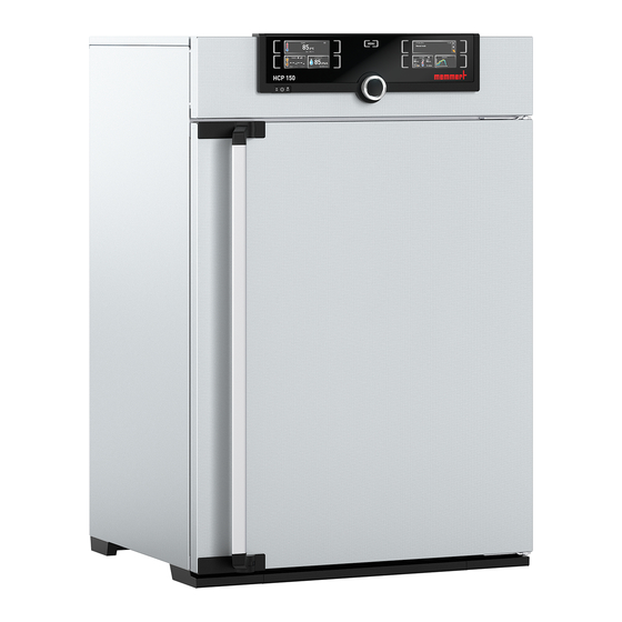 Memmert HCP50 Operating Manual
