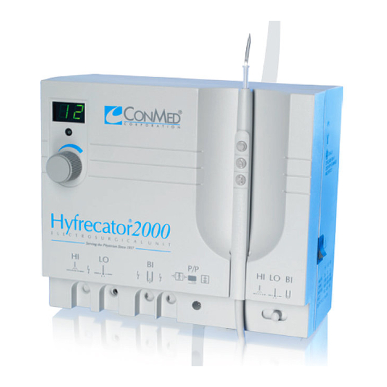 ConMed Hyfrecator 2000 Service Manual
