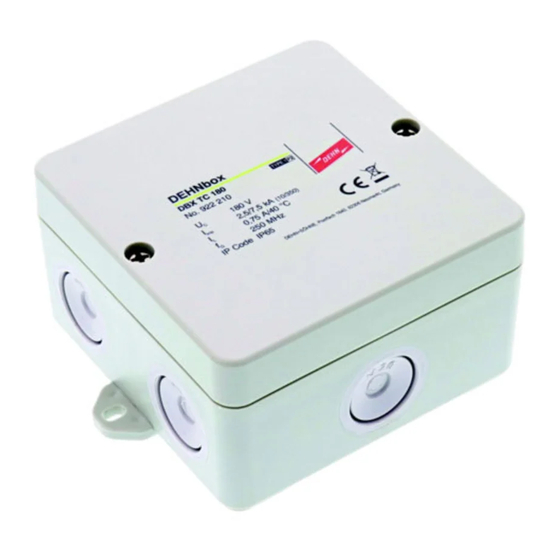 dehn DEHNbox DBX TC 180 Installation Instructions