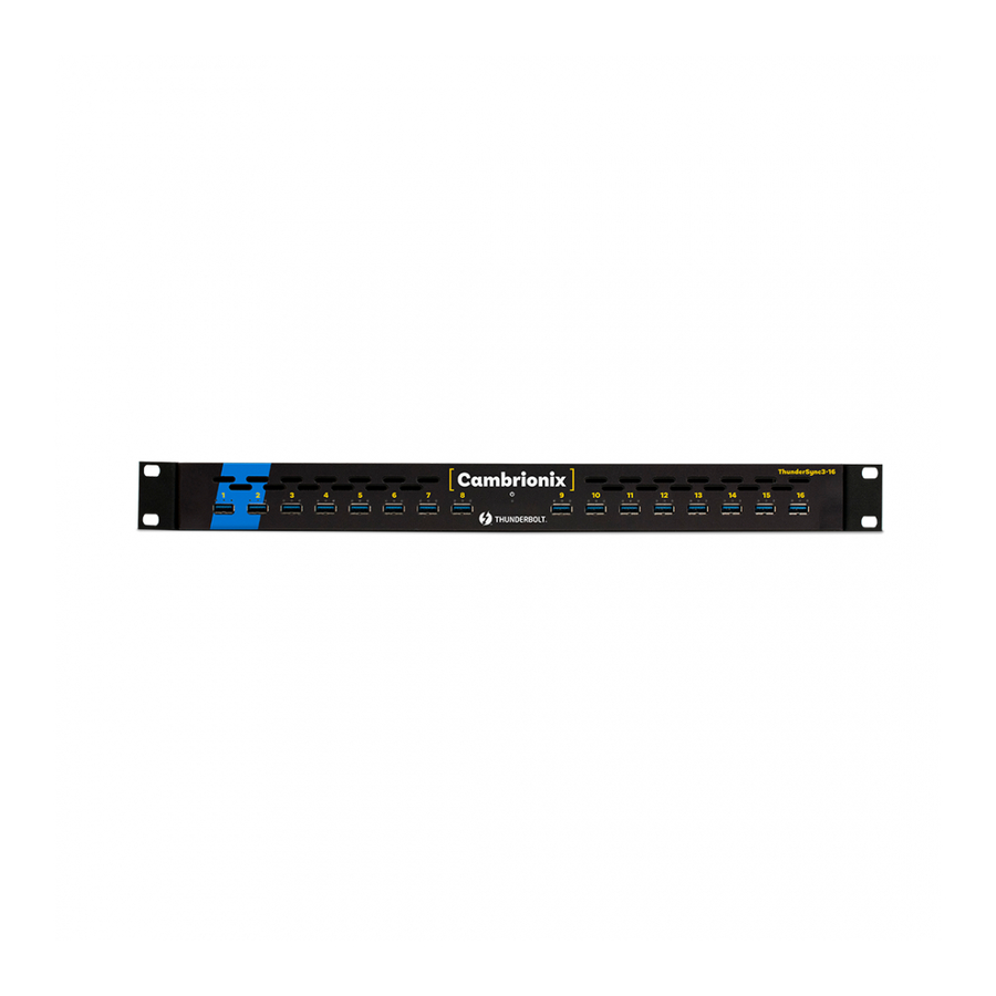 CAMBRIONIX ThunderSync3-16 User Manual