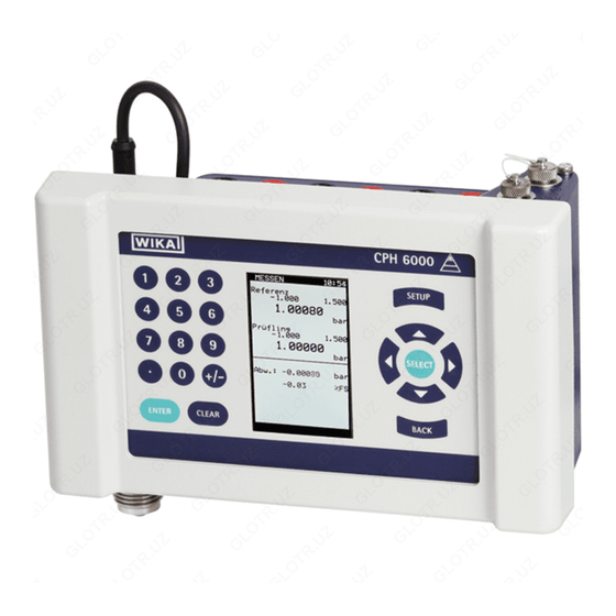 WIKA CPH6000 Operating Instructions Manual