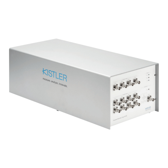Kistler 2519A Series Instruction Manual