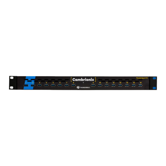 CAMBRIONIX ThunderSync3-16 User Manual