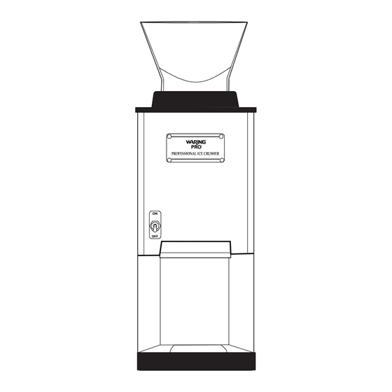 Waring IC70C Instructions Manual