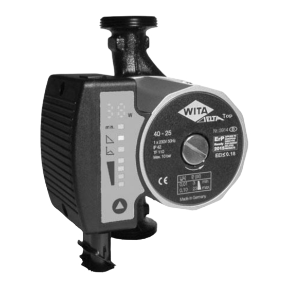 WITA Delta Top 60 Series Installation And Operating Instructions Manual