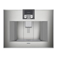 Gaggenau CM470712 Installation Instructions Manual