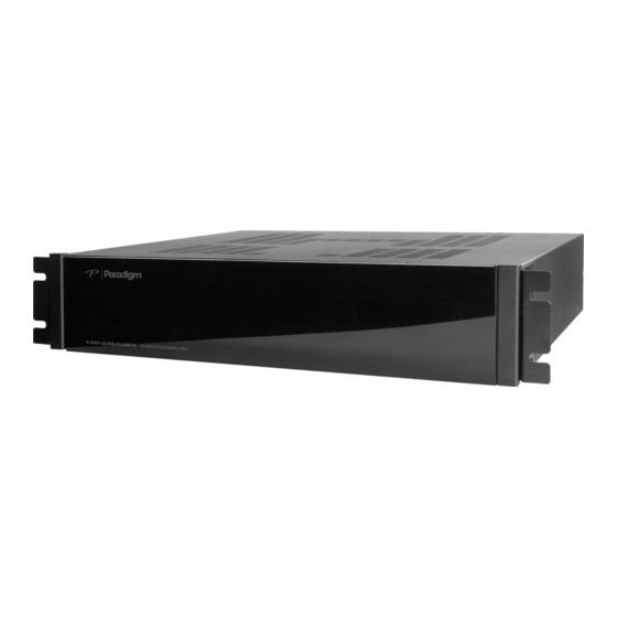 Paradigm X-300 Subwoofer Amplifier Manuals