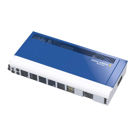 ZIEHL-ABEGG ZA rec 4C Series Original Operating Instructions