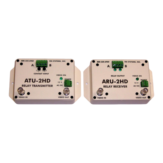 FM Systems ATU-2HD Instruction Book