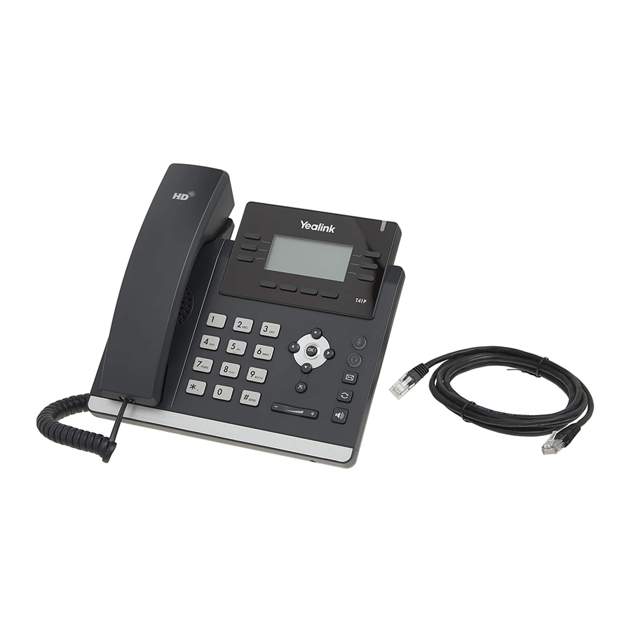 Yealink T41P Quick Reference Manual