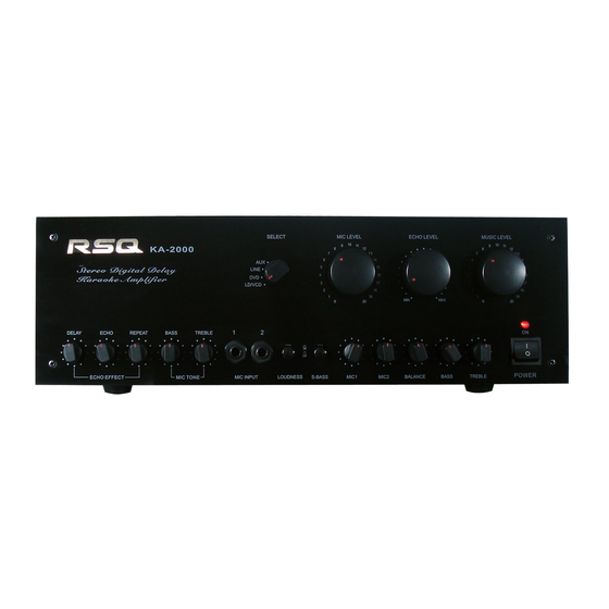 RSQ KA-2000 User Manual
