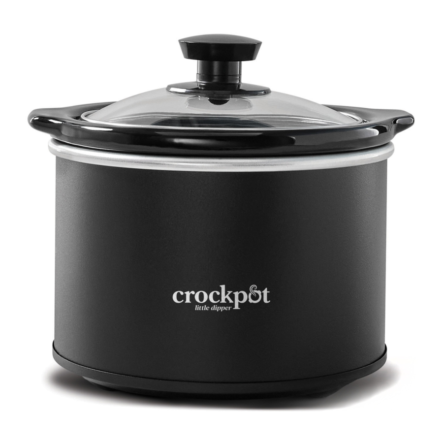 Crock-Pot SCR151-BP-BR - 1.5-Quart Slow Cooker Manual