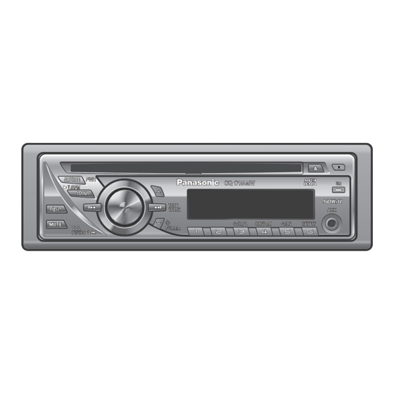 Panasonic CQ-C1505W Operating Instructions Manual