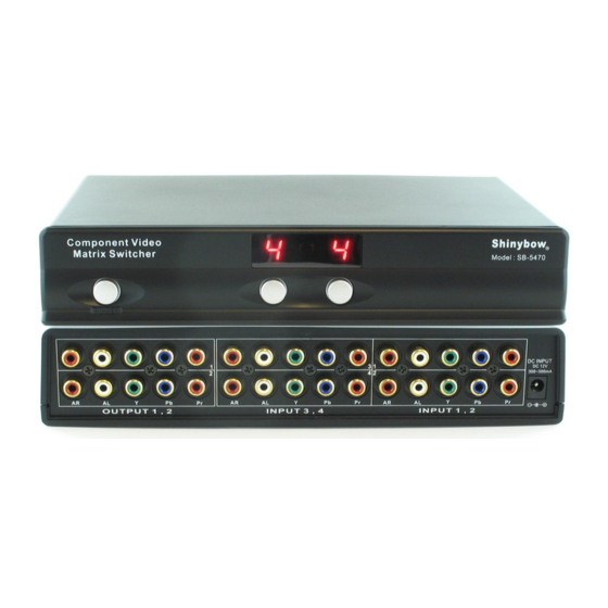Shinybow USA SB-5470 Instruction Manual