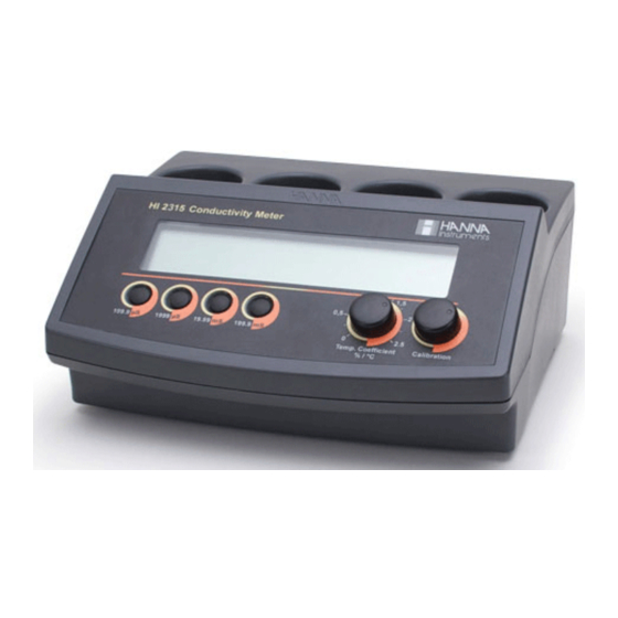 Hanna Instruments HI 2314 Instruction Manual