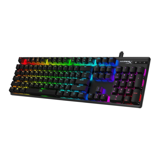 HyperX Alloy Origins HX-KB6RDX-BR User Manual