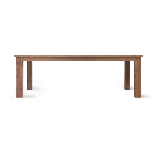 Garden Trading St Mawes Refectory Table Assembly Instructions