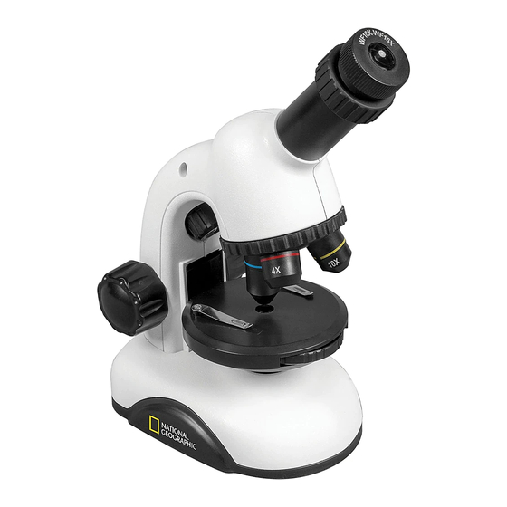 National Geographic 40X-640X MICROSCOPE Instruction Manual