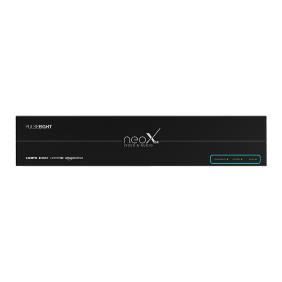 PULSEEIGHT neo:XSR Quick Start Manual