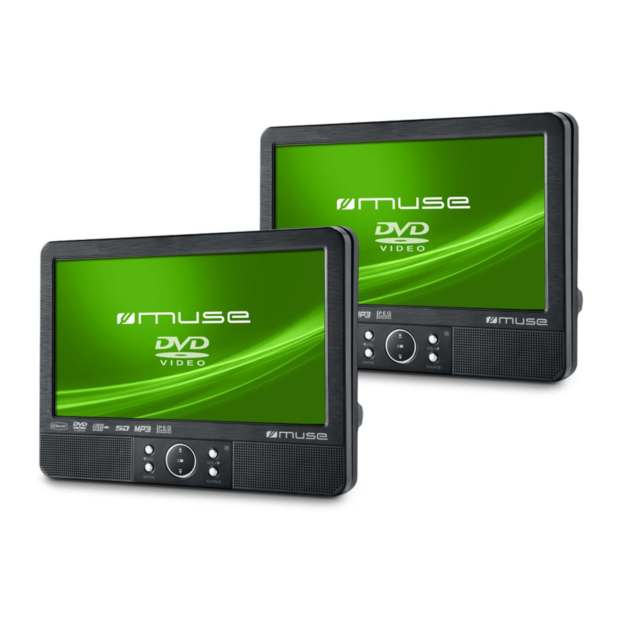Muse M-995 CVB - Twin Car DVD Player Manual