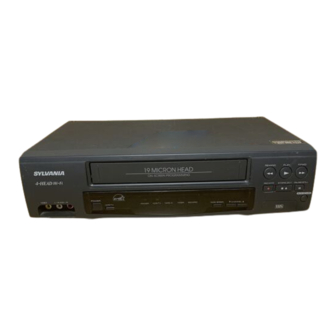 SYLVANIA SRV196 Hi-Fi Stereo VCR Manuals