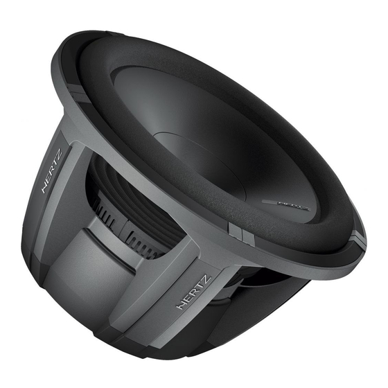 Hertz HX 300.5 SUB COMP User Manual