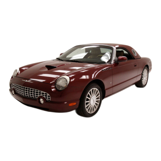 Ford 2004 Thunderbird Owner's Manual