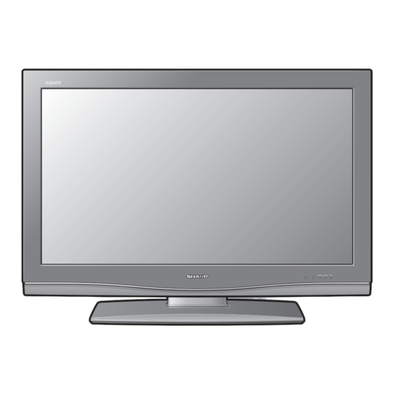 Sharp AQUOS LC-37DW99U Operation Manual