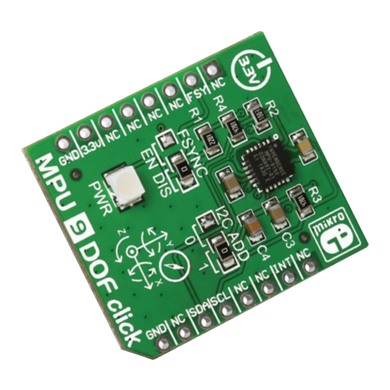 mikroElektronika click MPU 9DOF Manual