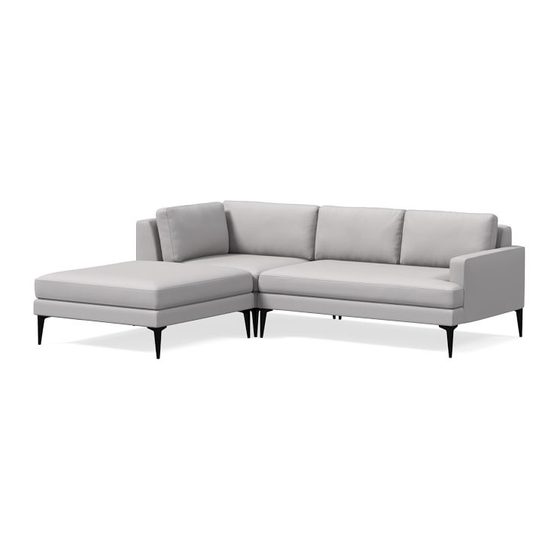 West Elm Andes LA Terminal Chaise 2581689 Assembly Instructions