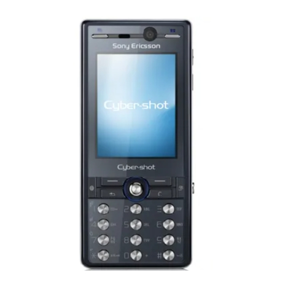 Sony Ericsson Cyber-shot K818c Manual