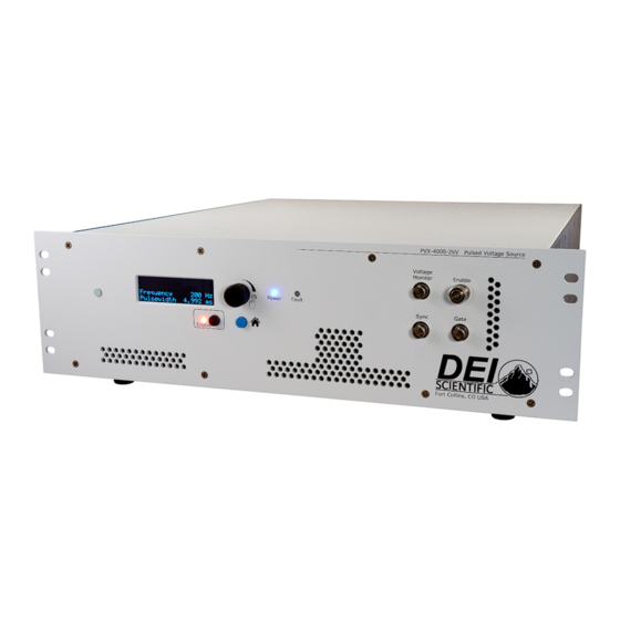 DEI PVX-4000-2kV-EX Operation Manual