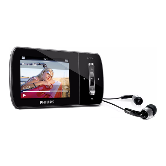 Philips Ariaz GoGear SA1ARA04K Specifications