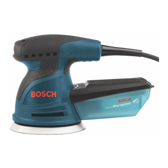 Dust Collection Bosch ROS20VS Operating Safety Instructions