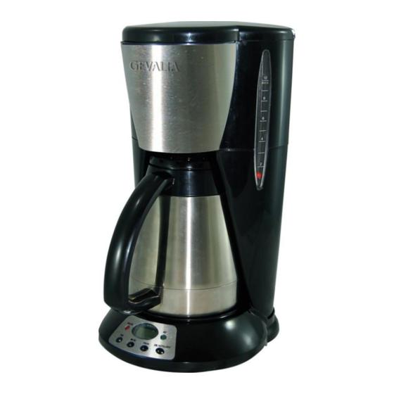 Gevalia Coffee Maker for 2 With Stainless Steel Mugs Model WS-02A