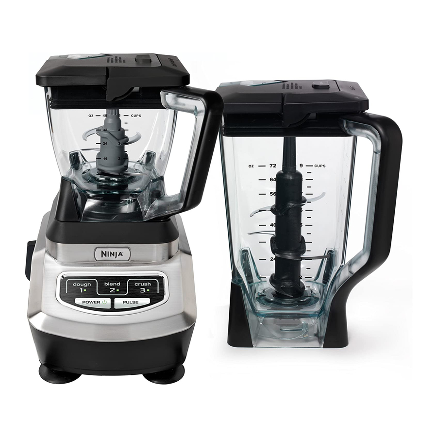 NINJA BLENDER Model BL700RC 30 W/72 & 40oz Containers/Blades/Lid