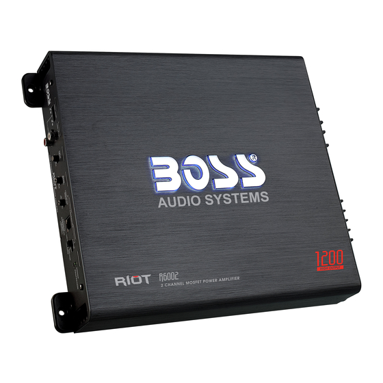 BOSS AUDIO SYSTEMS R2002 USER MANUAL Pdf Download ManualsLib