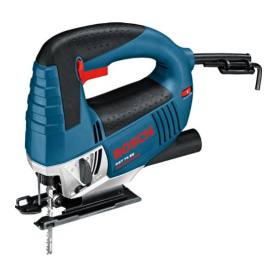 Bosch GST 75 BE PROFESSIONAL Operating Instructions Manual
